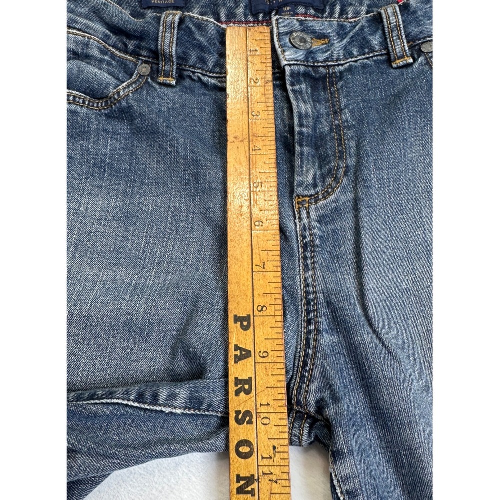 Talbots Heritage Jeans Women 10P Blue Straight Leg Petite Medium Wash Stretch - Picture 9 of 10
